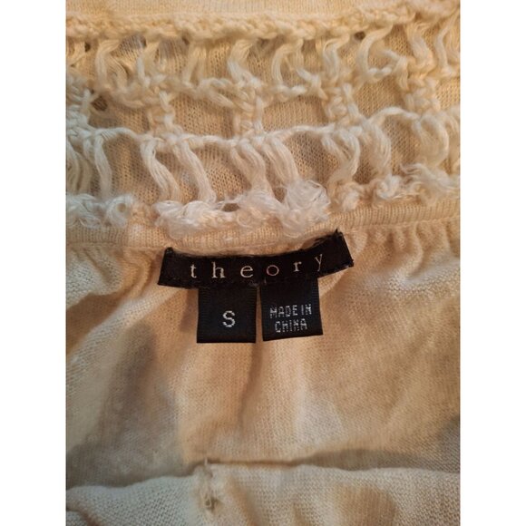 Theory Womens Sleeveless Lace Trim Tunic Top Womens Beige Size Small - Picture 5 of 7